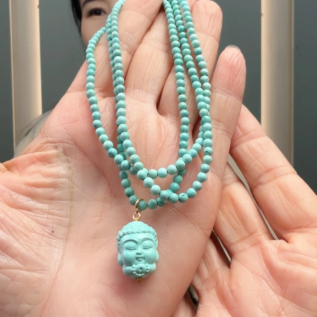 绿松石未镶嵌颈饰