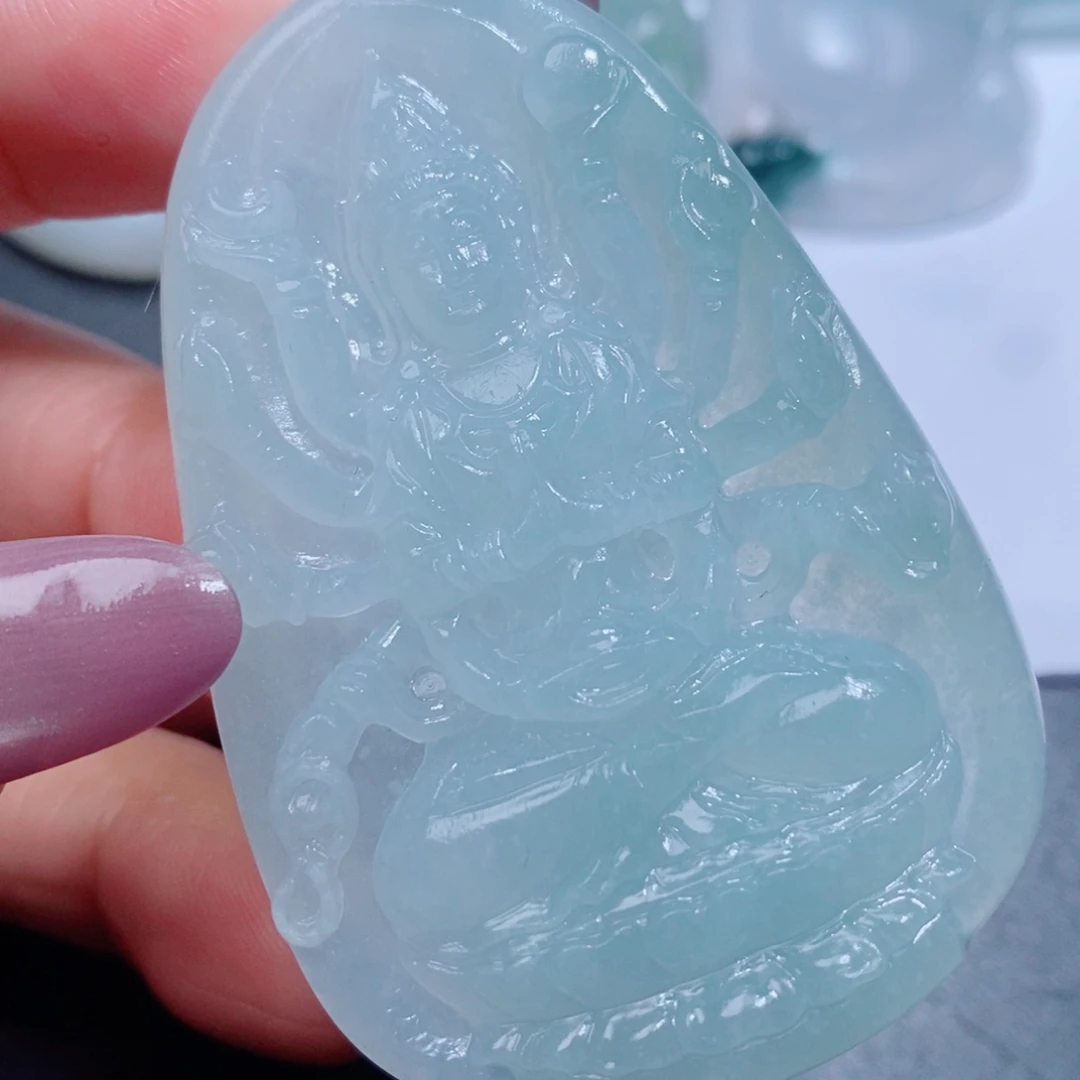 定制翡翠未镶嵌吊坠