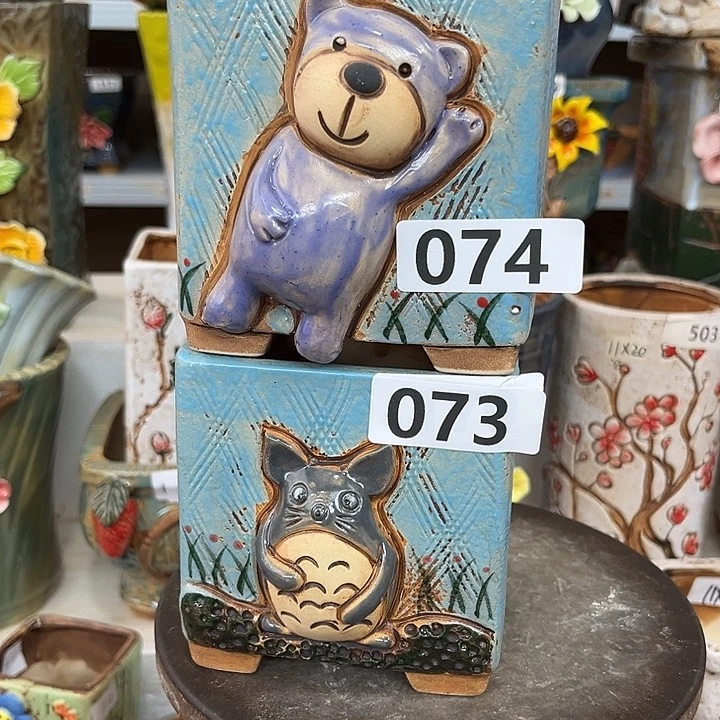 紫砂花盆粗陶材质多肉花盆