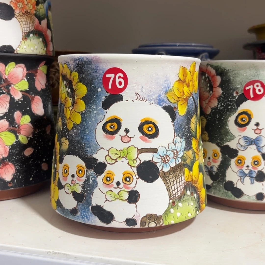 景德镇手绘花盆陶瓷12/14