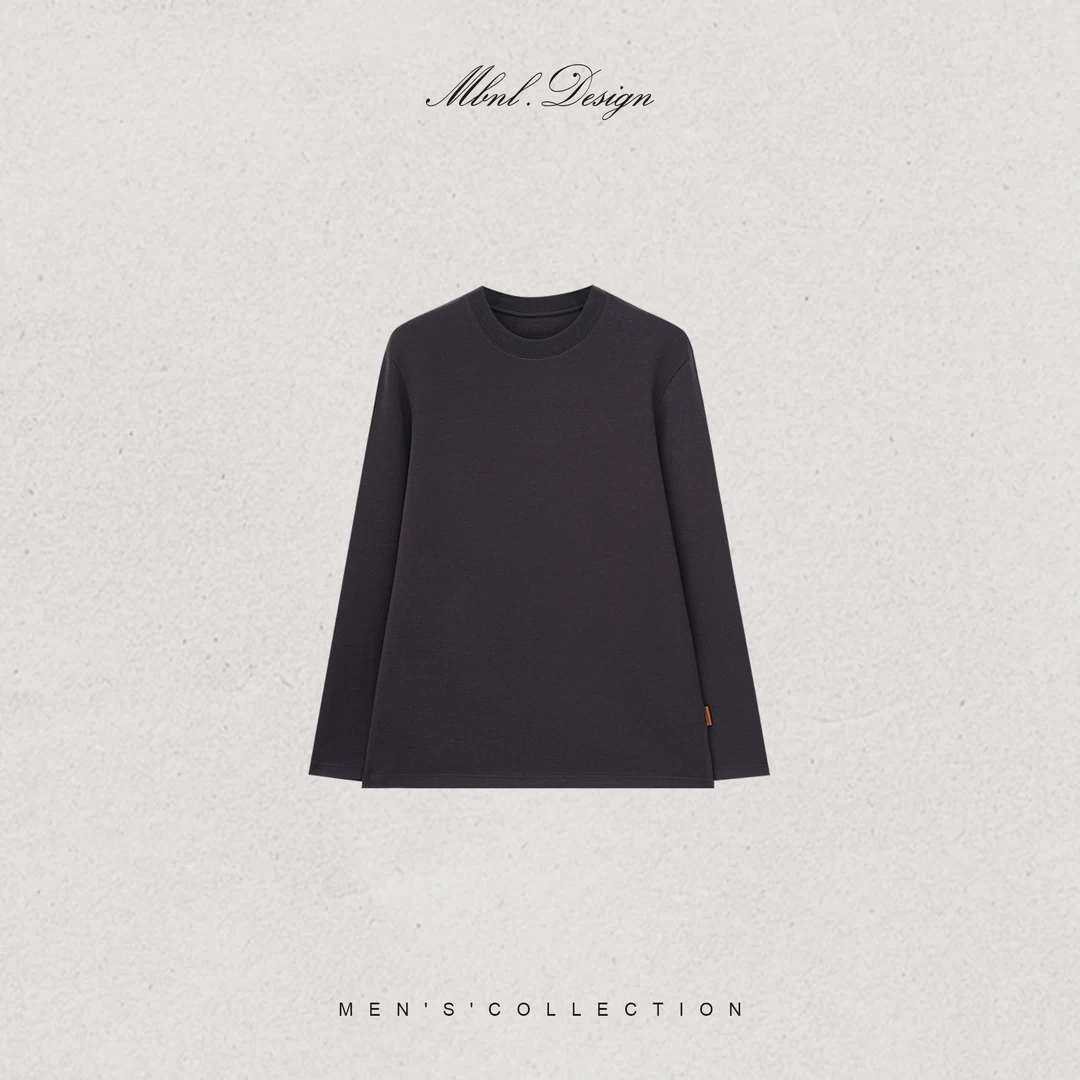 MBNL-F「杰尼.Round」秦磊男装山羊绒定织跑道纹领卫衣LL-WSY1240