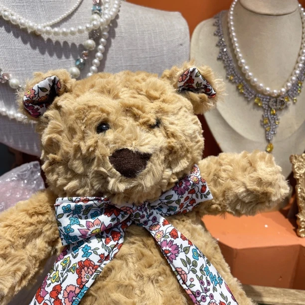 13560 JC彩色蝴蝶结碎花小熊 没袋子