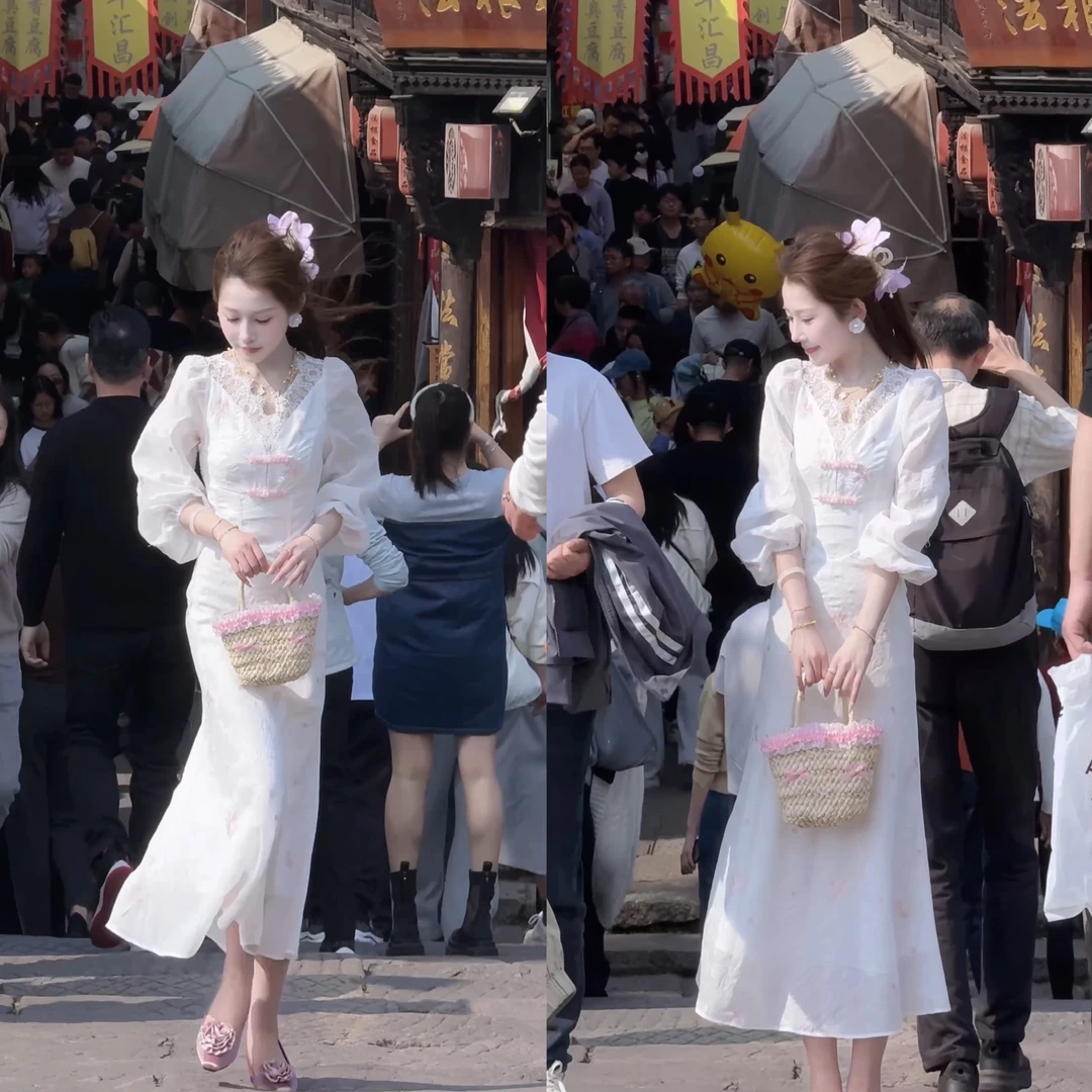 【婷婷】《大理》有风的地方 碎花收腰连衣裙 TTY2SC099