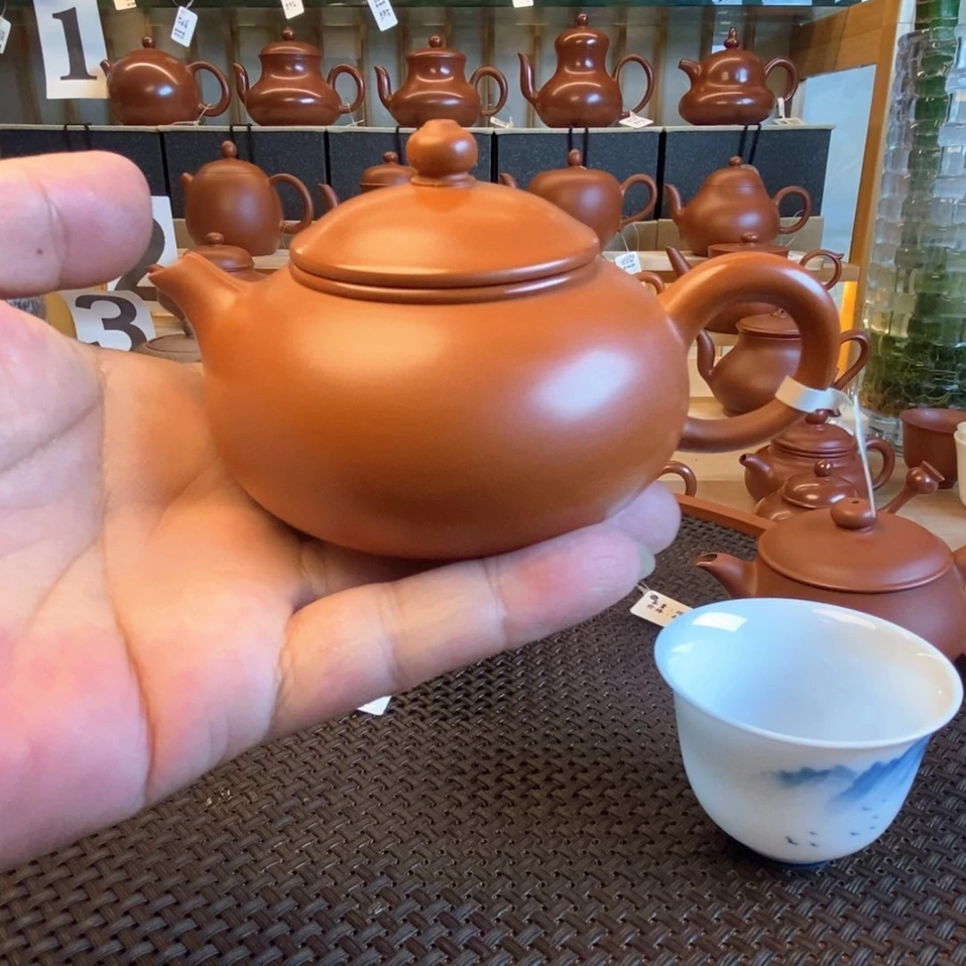 茶壶紫砂福利品全手工寒江140cc