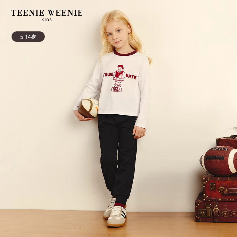 TeenieWeenie Kids小熊童装休闲印花学院风基本款T恤TKLA243854A
