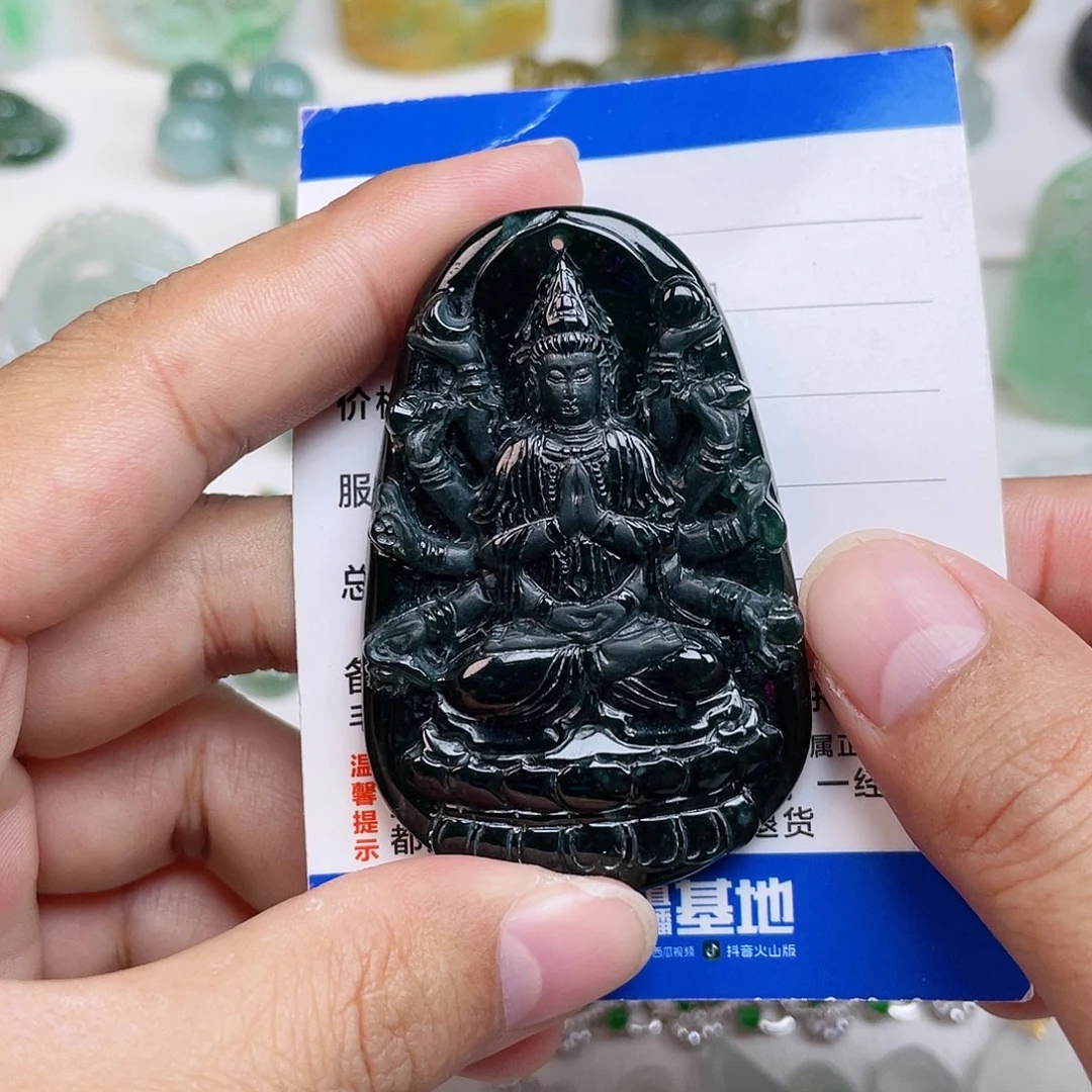 颈饰未镶嵌翡翠天然翡翠