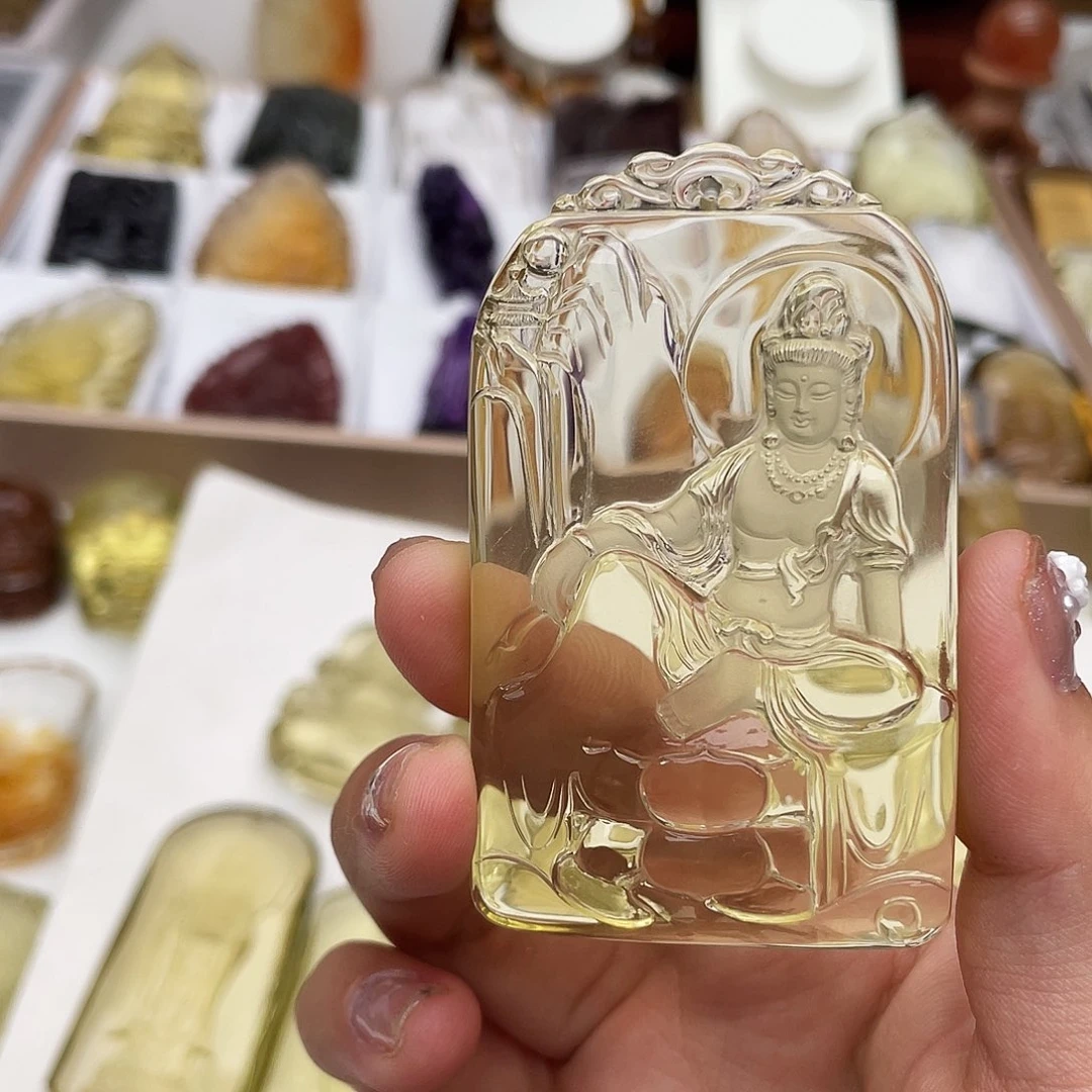 青***号未镶嵌吊坠(赠链)水晶定制