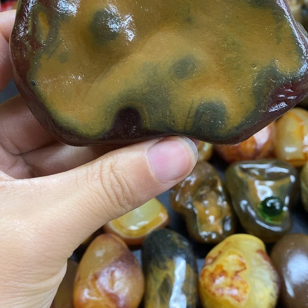 玛瑙/玉髓未镶嵌手把件