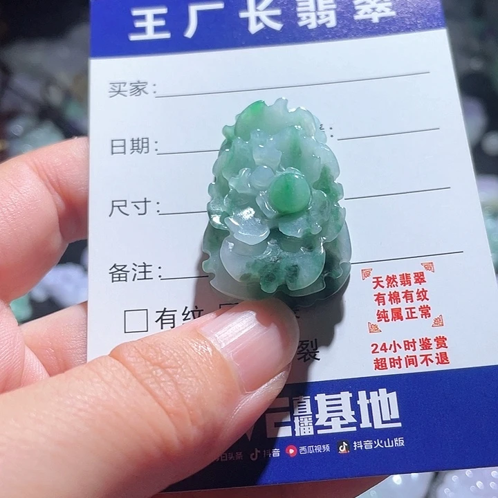 翡翠未镶嵌颈饰天