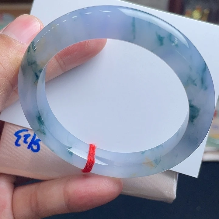 未镶嵌手镯翡翠52.5冰胶莫奈花园