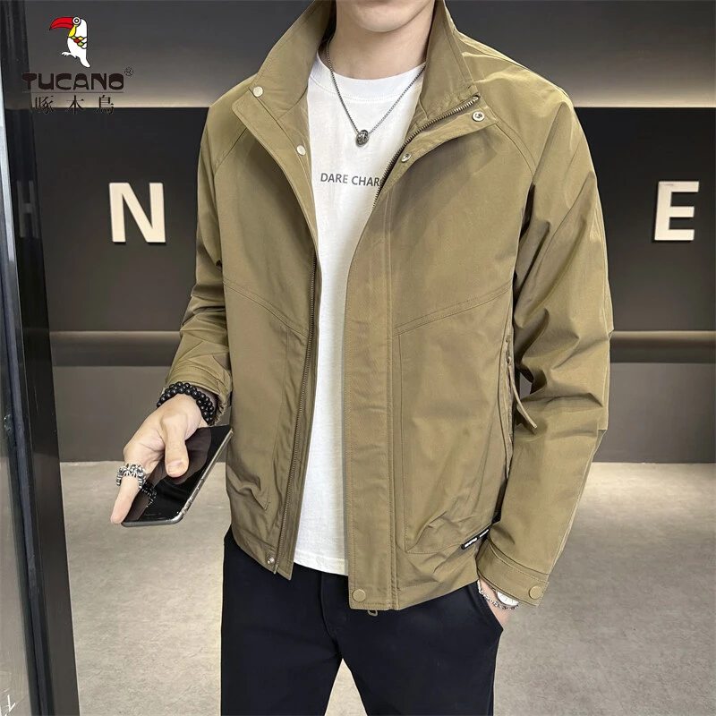 TUCANO/啄木鳥2025春季新款立领男士档次夹克百搭时尚潮流休闲帅