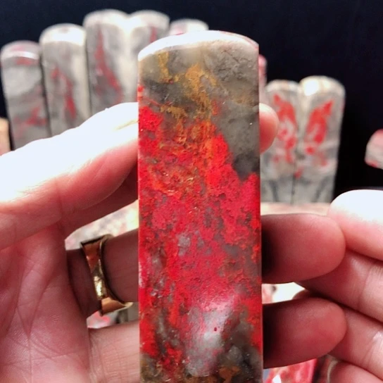 昌化石昌化老坑牛角玉石软地印