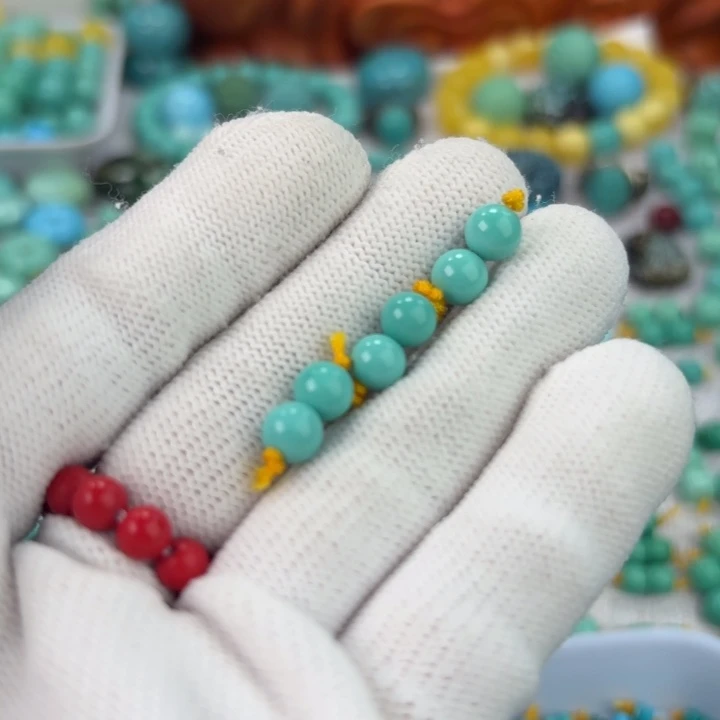 南红玛瑙未镶嵌手链绿松石