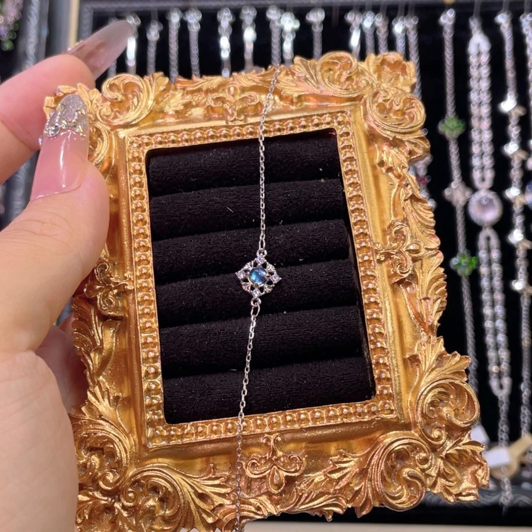 925银无全净印度料月光手链