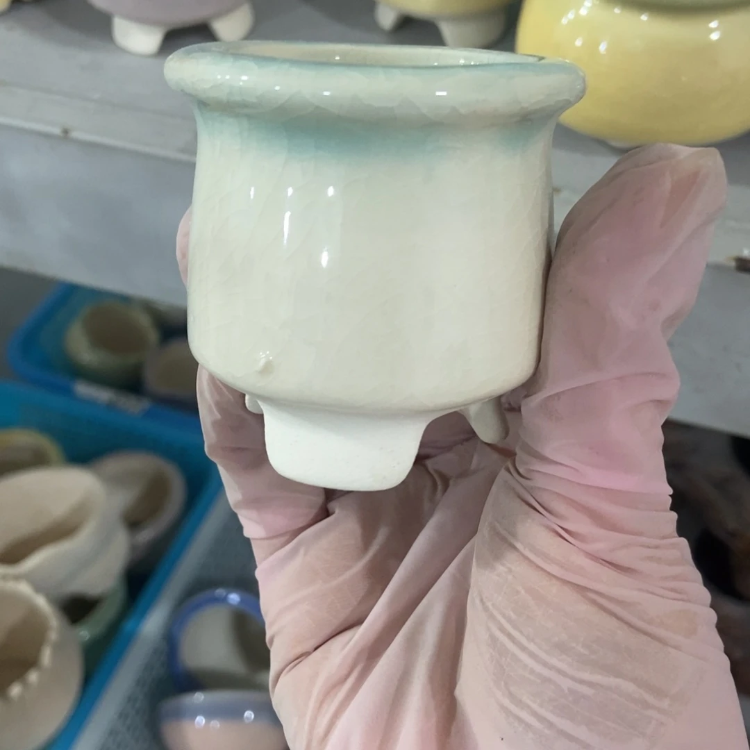 红陶高温陶瓷花盆