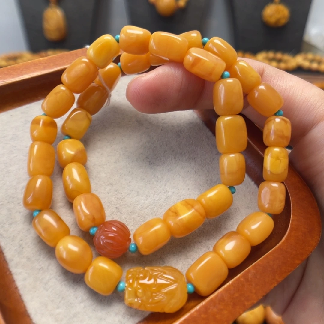 蜜蜡未镶嵌手链蜜蜡