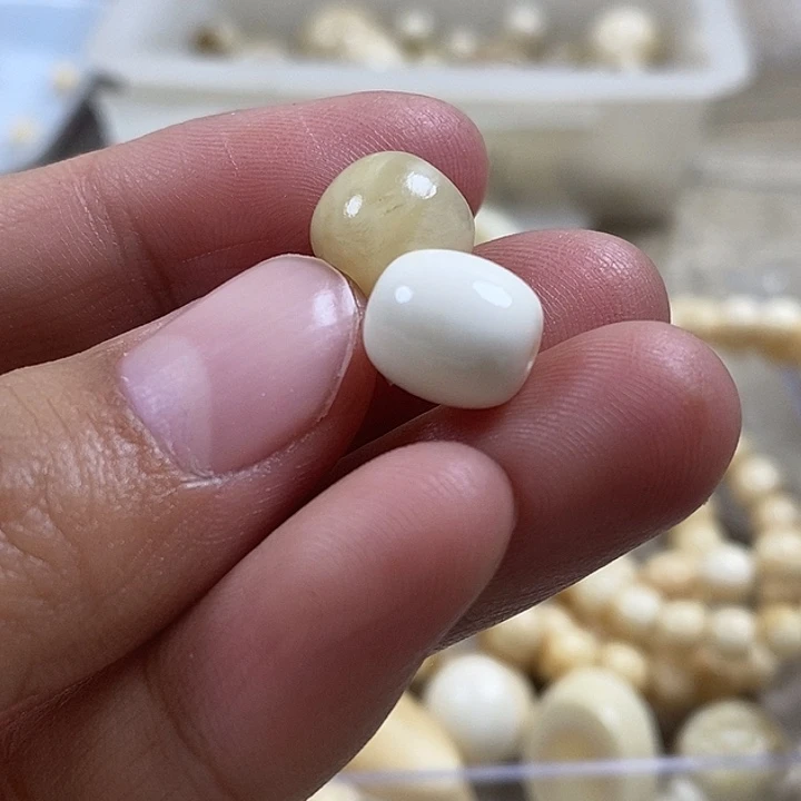 不***。贝壳手串/手链牛10成9老邢加独全肉直径9桶珠