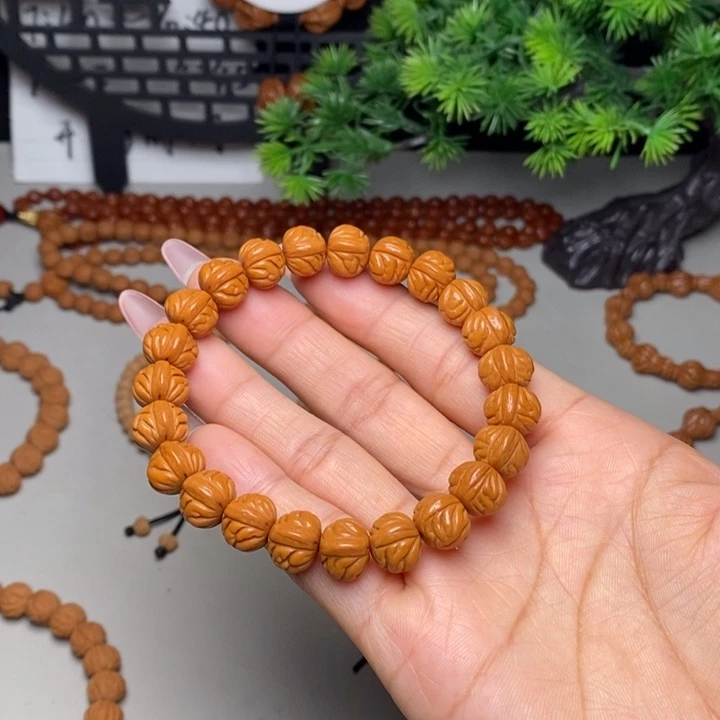 手串桃核凤羽手串