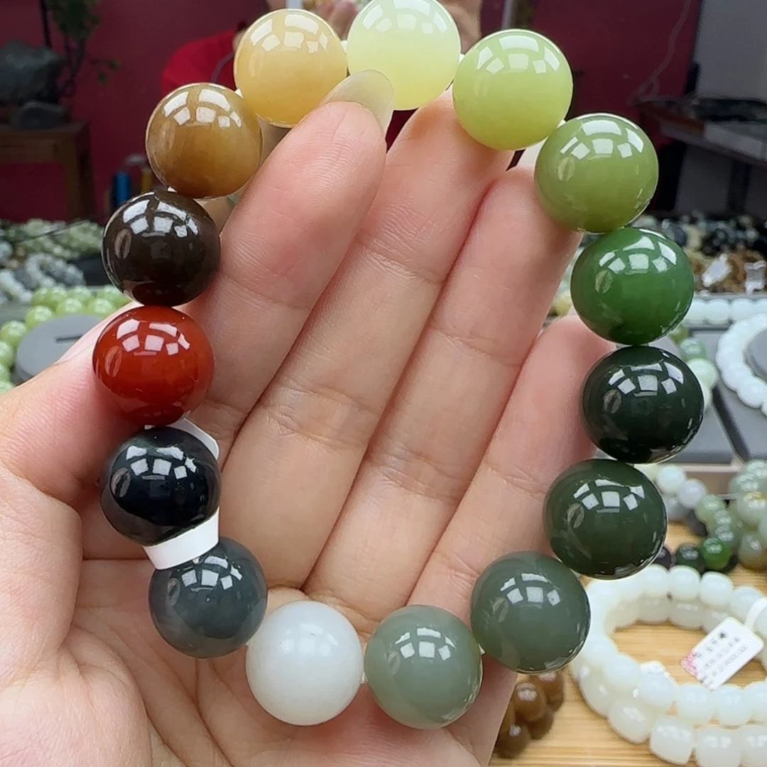 和田玉未镶嵌手链