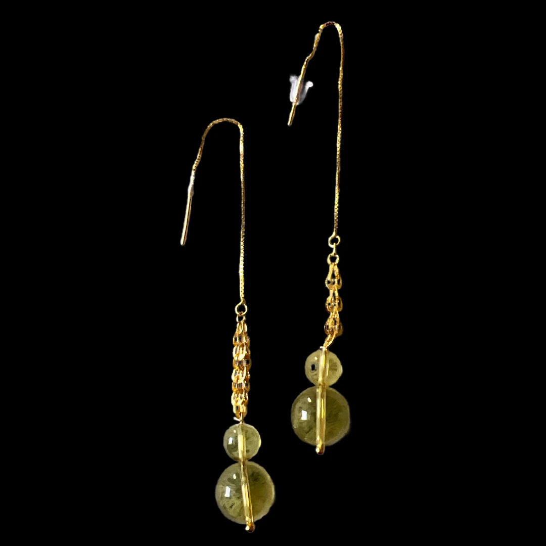 V9937琥珀耳坠孤品