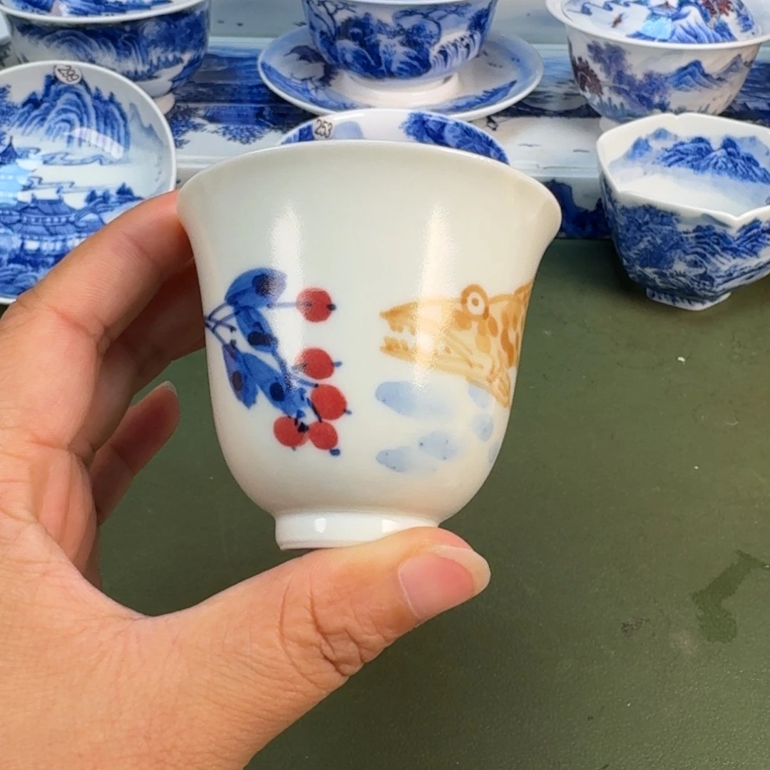 景德镇纯手绘茶具圆圆248