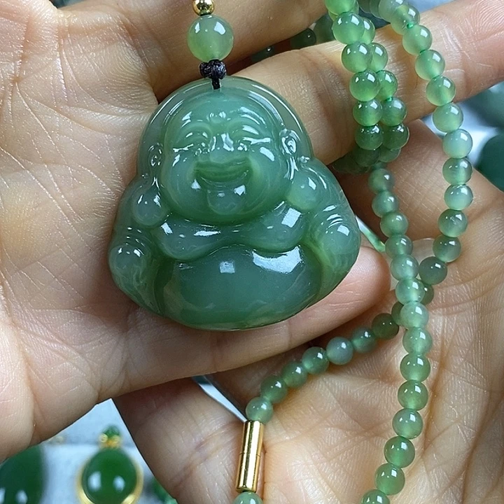 吊坠(不含链)未镶嵌和田玉（碧玉）