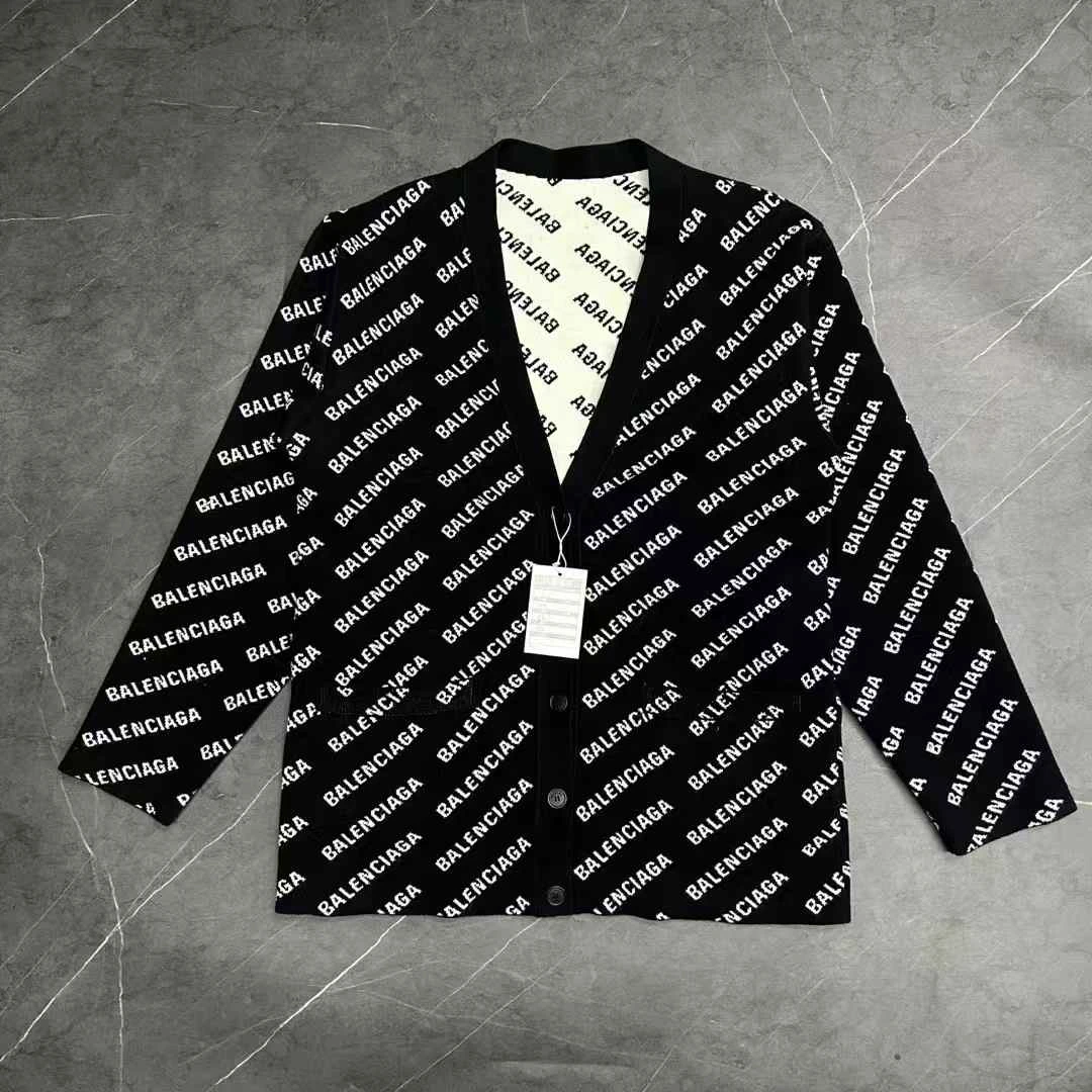 99新 Balenciaga/巴黎世家 葡萄籽奢潮/Balenciaga 针织开衫/1码