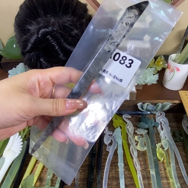 未镶嵌蛇纹石玉发饰