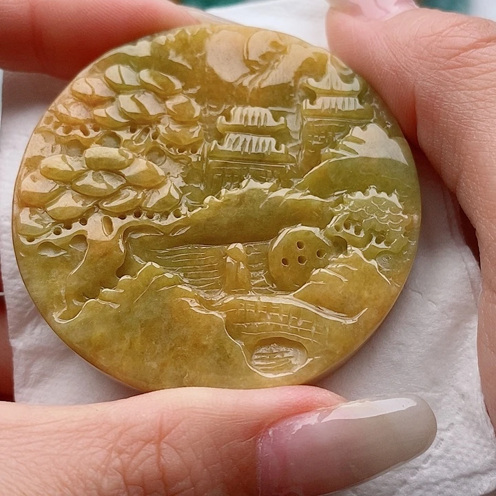 翡翠未镶嵌颈饰翡翠