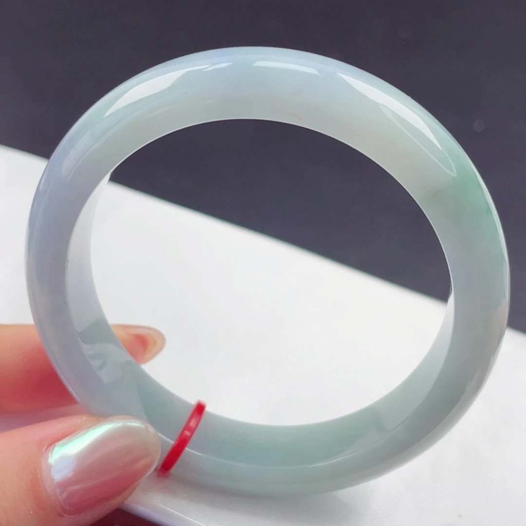 翡翠未镶嵌手镯55圈口