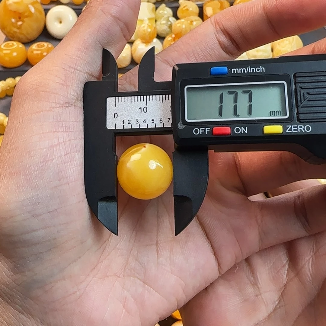 风***叶琥珀未镶嵌珠宝奇石