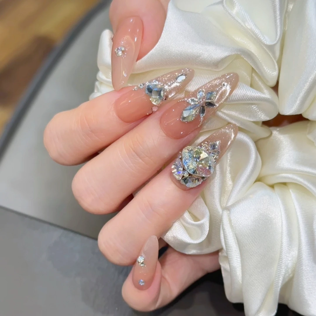 云雾 施家全华 纯手工定制穿戴甲美甲成品美甲贴片10片