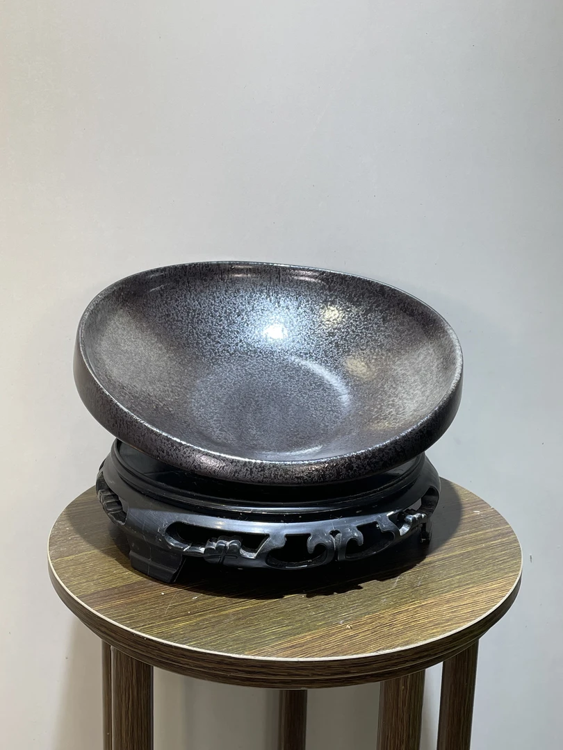 水培盆无孔盆器-花色元宝盆 蕨类植物意境造景(不含底托)