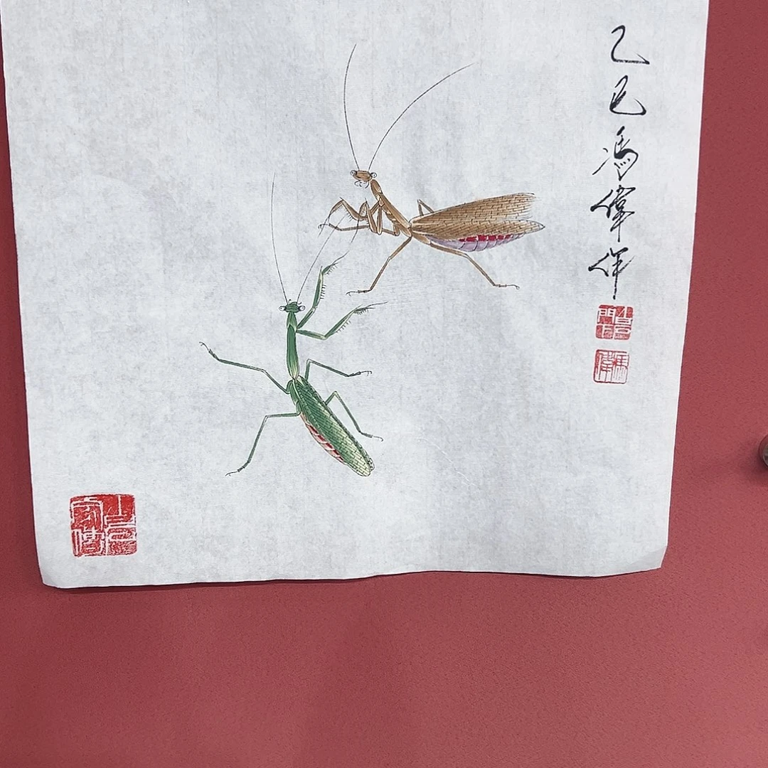 国画冯伟亲笔手绘国画作品慧