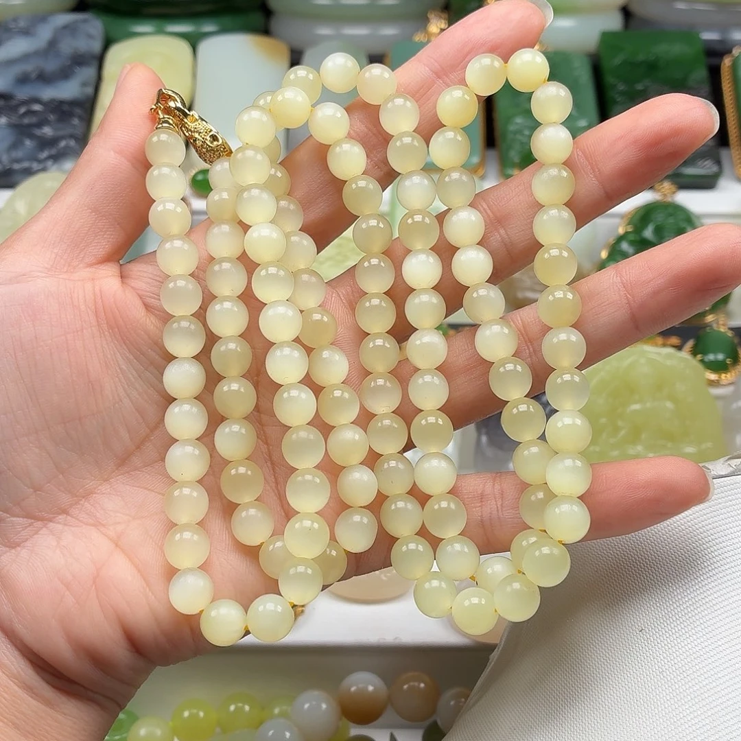 和田玉未镶嵌颈饰冰猫收藏级大漏