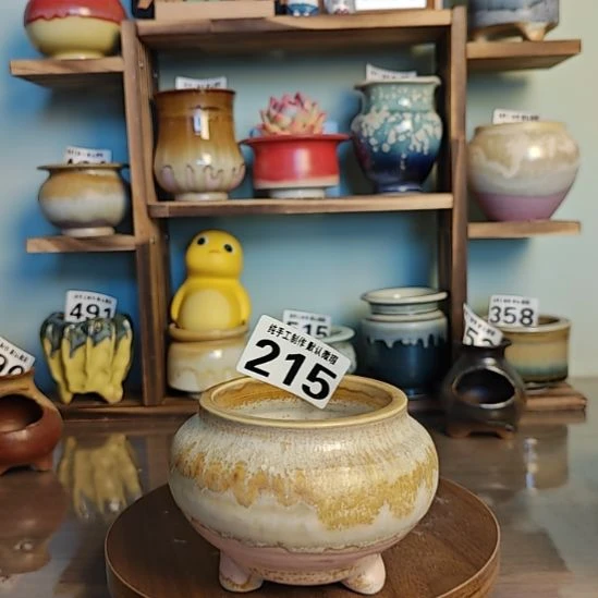 景德镇手工陶瓷盆 口8