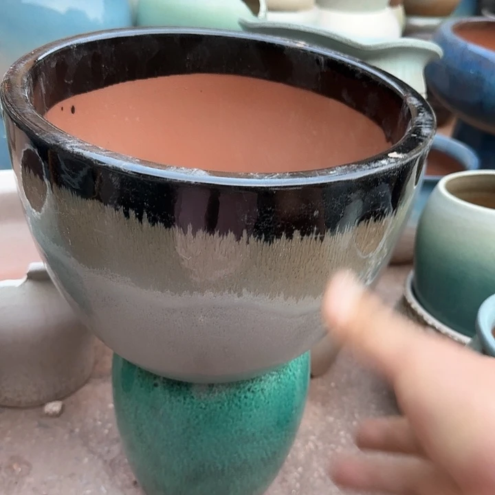 红陶微瑕花盆处理来啦