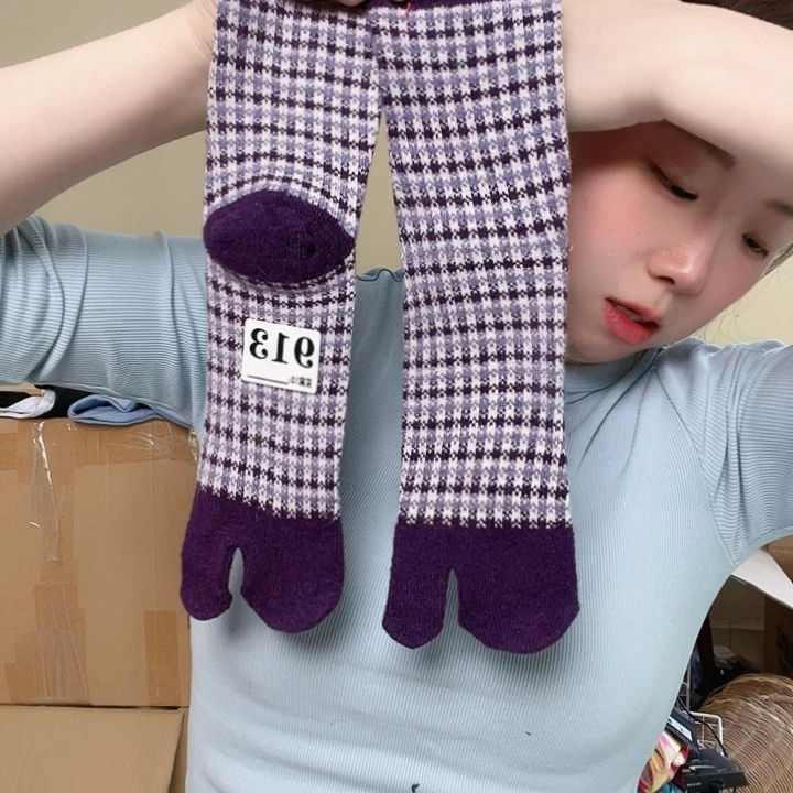 三醋酯纤维羊二指袜913