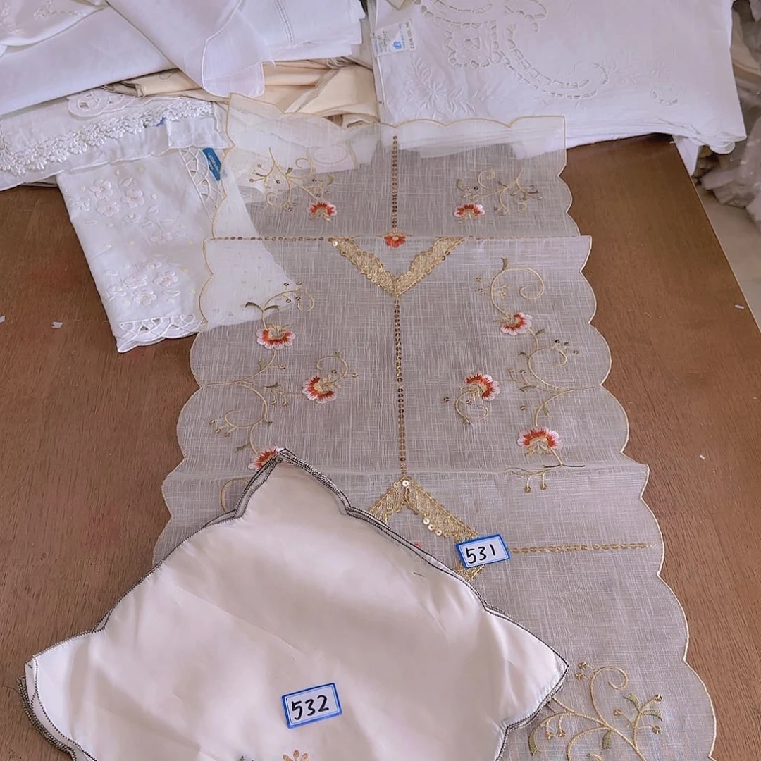 棉蒲***毛彩绣餐垫532号