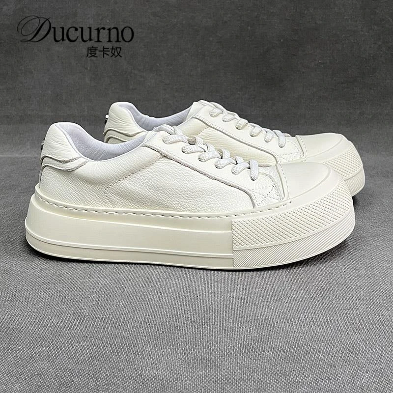 厚底低帮男鞋潮鞋子秋季百搭轻便潮流运动鞋高端透气休闲小白鞋