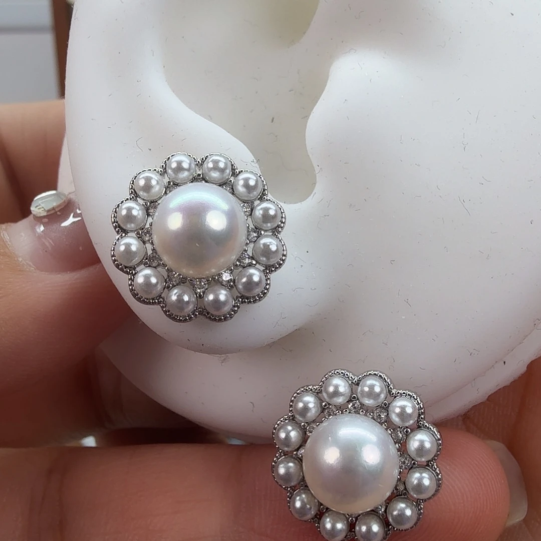 淡水珍珠耳饰未镶嵌