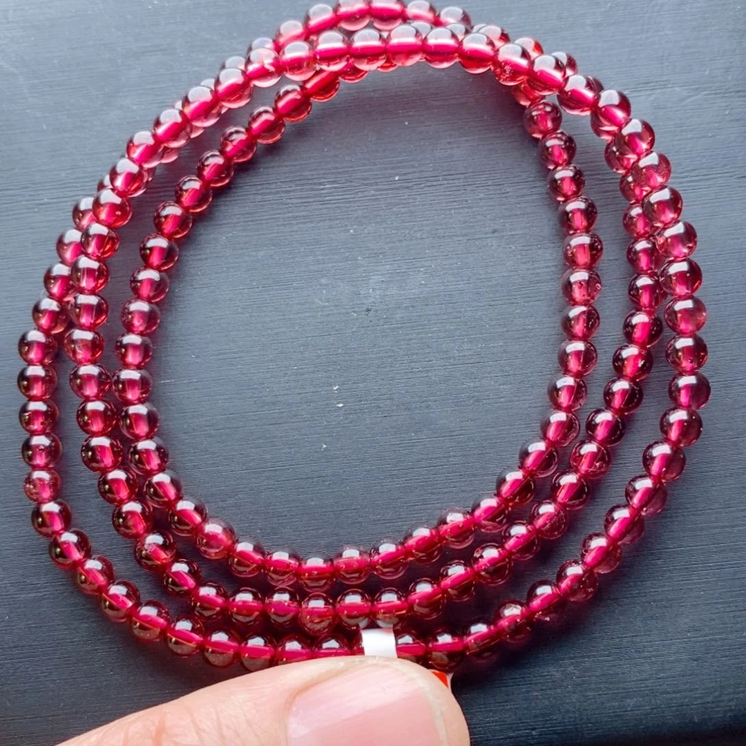 未镶嵌石榴石手链亏米处理的