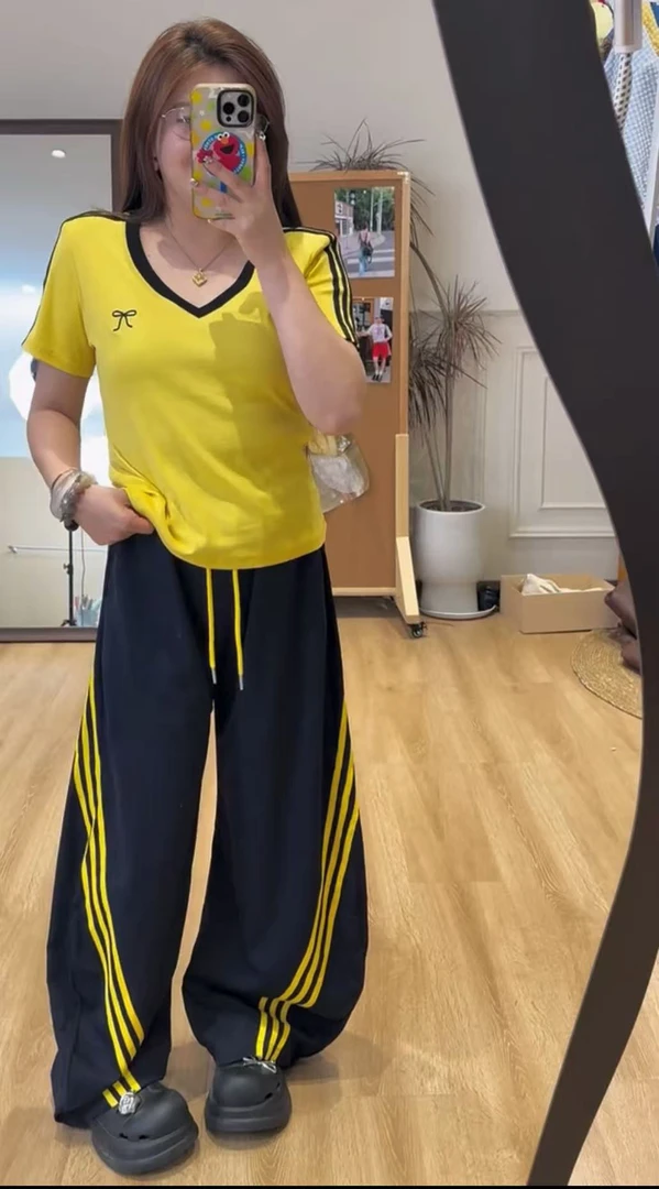 大码刺绣上衣99626裤子99621弯刀裤两件套