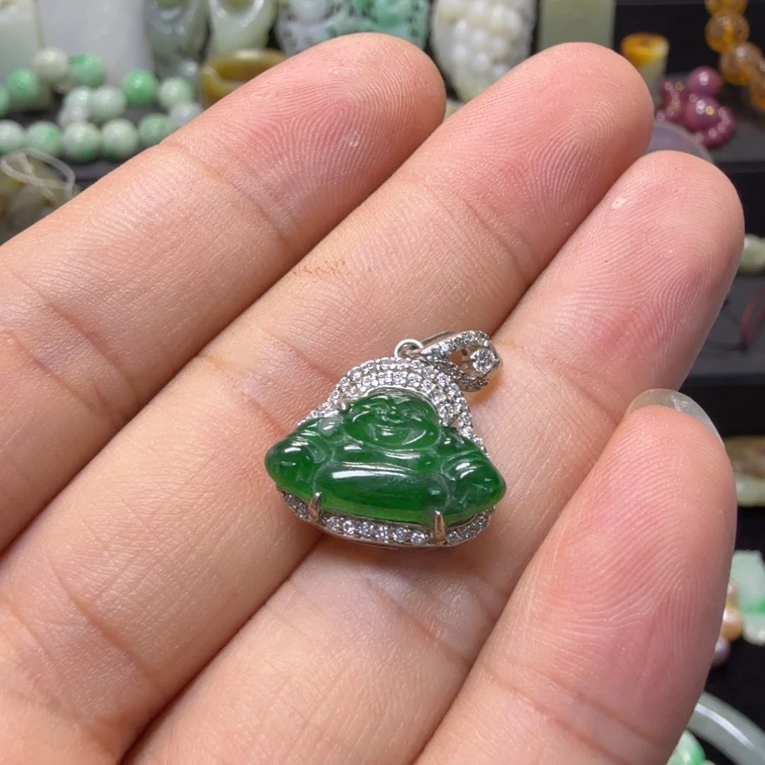 妞***妞翡翠未镶嵌颈饰吊坠