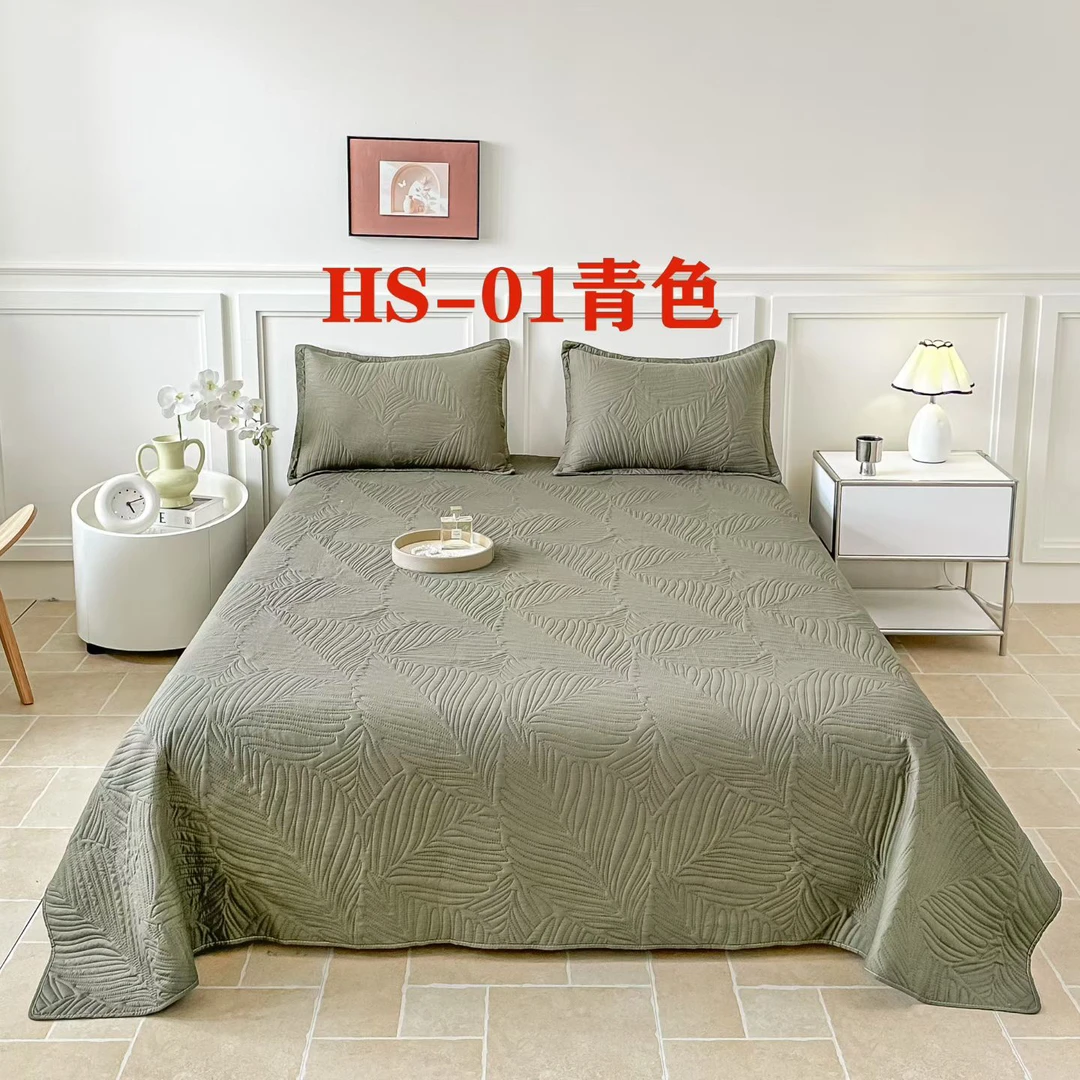 提花水洗四季通用双面双面款床盖