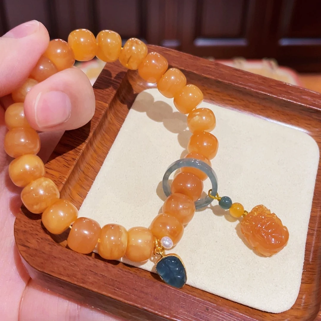 蜜蜡手链未镶嵌手串