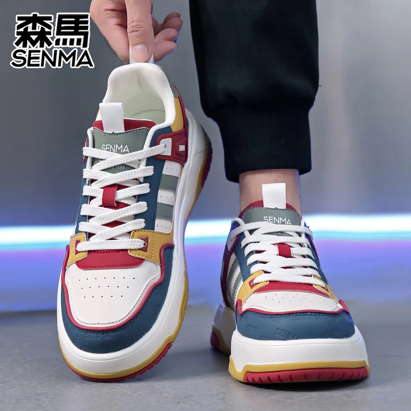 森马新款时尚休闲板鞋秋季厚底百搭舒适男士痞帅潮流休闲男鞋男款