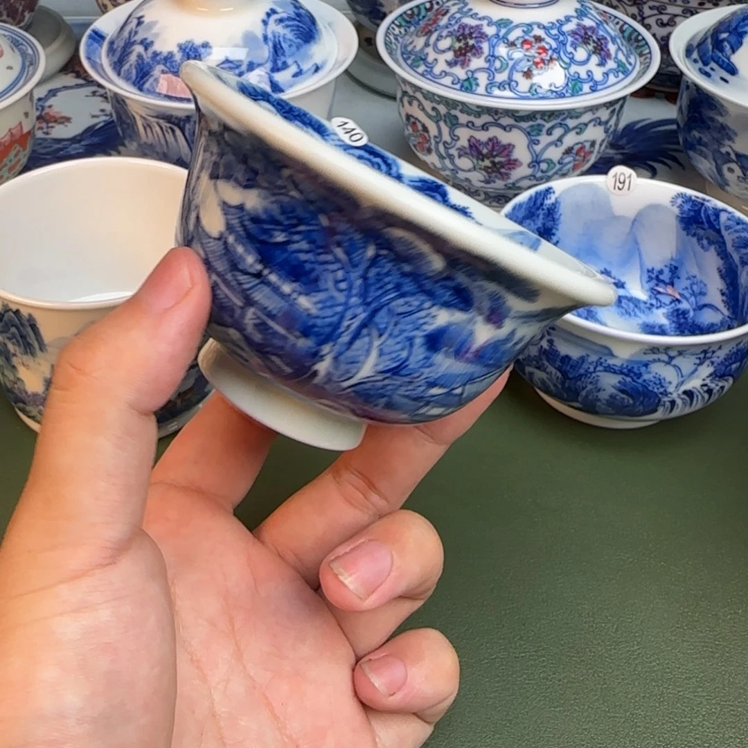 彦祖纯手工手绘茶具140