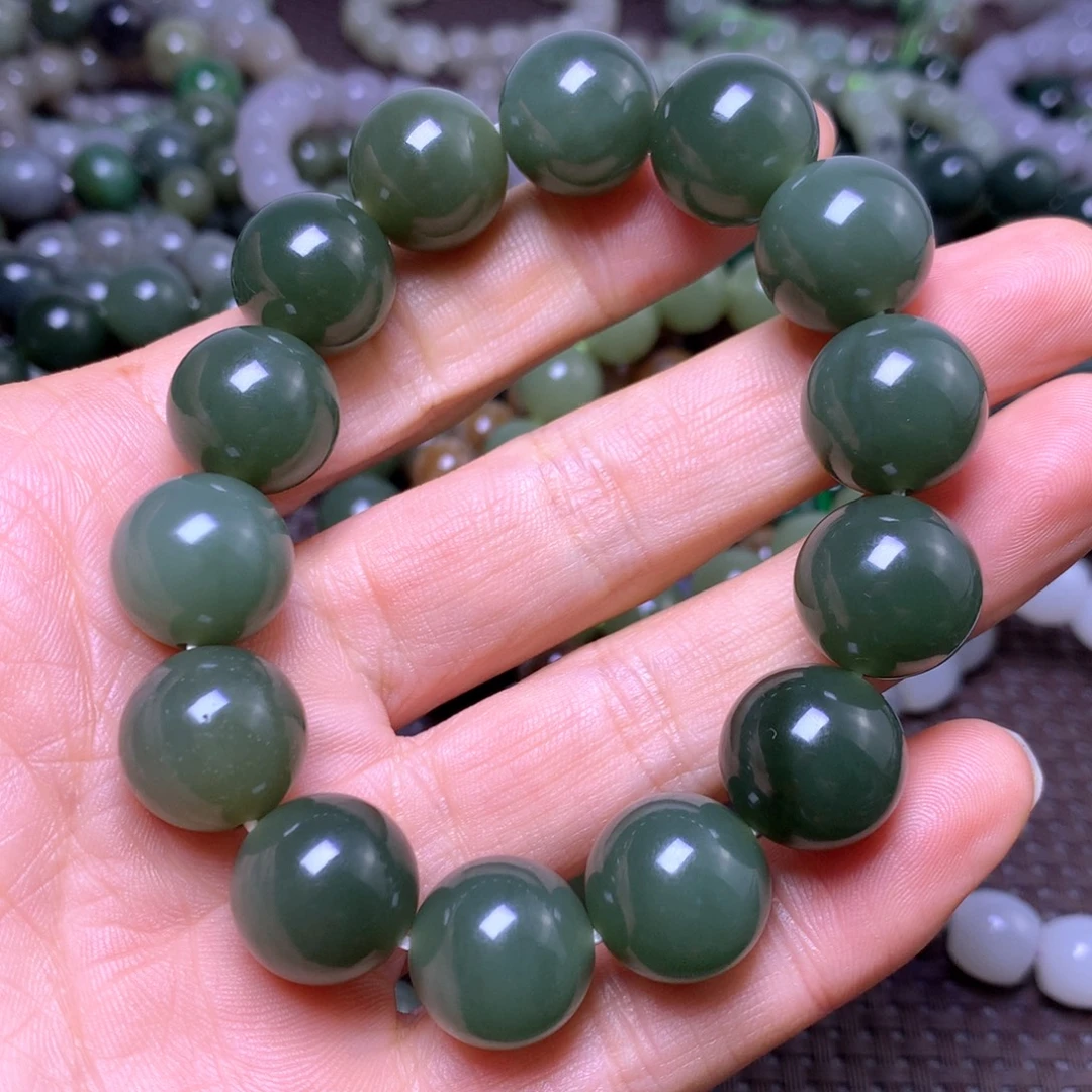 和田玉未镶嵌手串