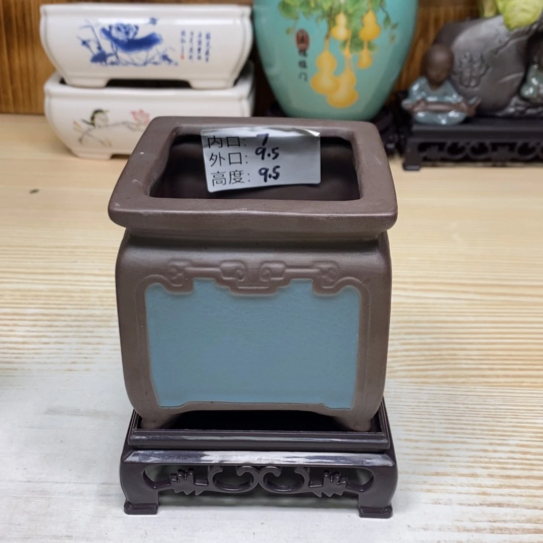 紫砂陶瓷花盆浮力